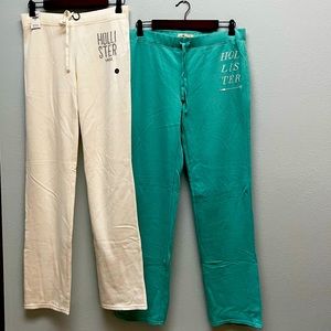 Hollister cozy lightweight sweat/sleep pants, and Hollister sweatshirt set.